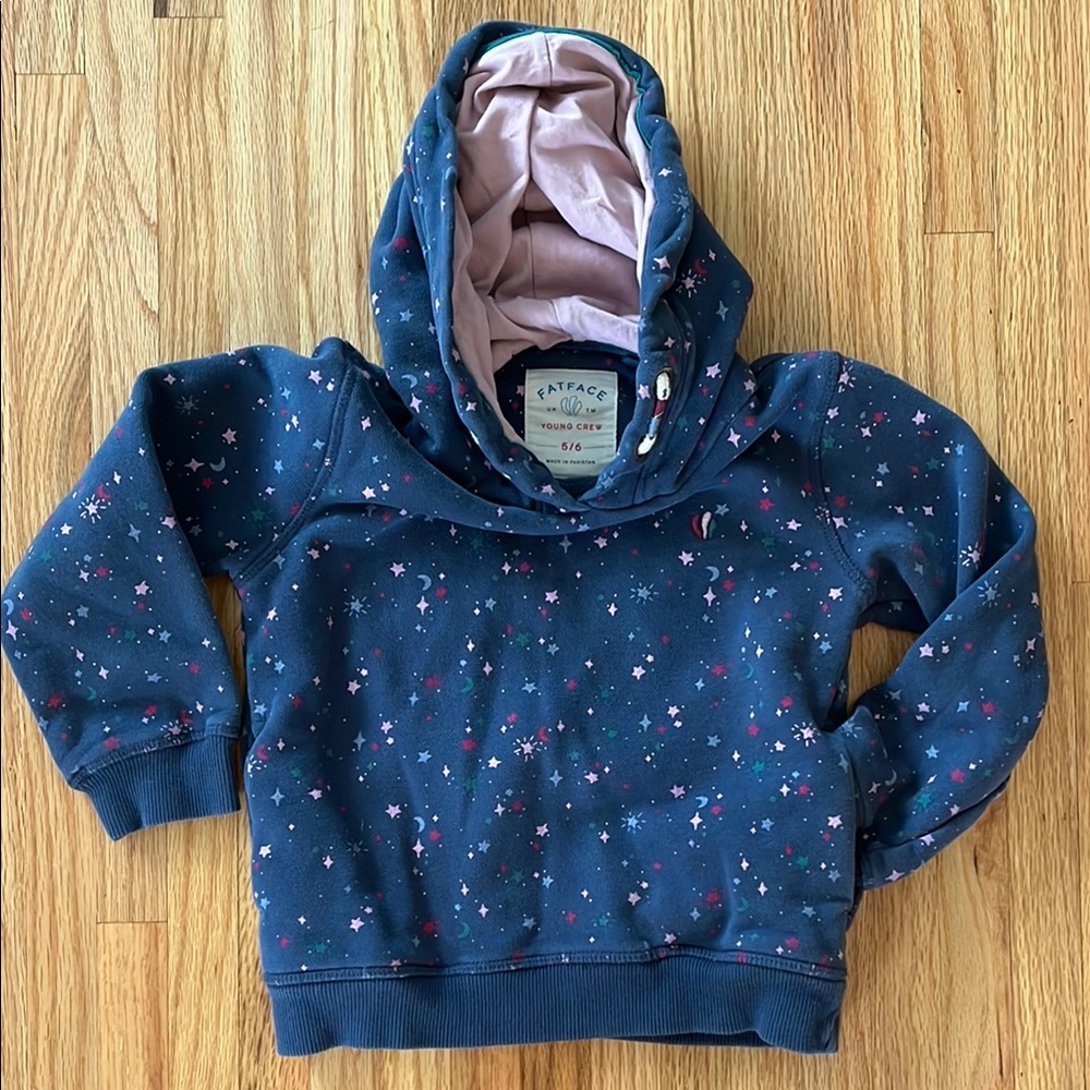 Fat Face Kids Blue Star Hoodie